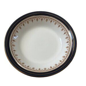 Ansley Leighton Cobalt Berry Bowl Bone China 5" Set of 3 Minor Flaws